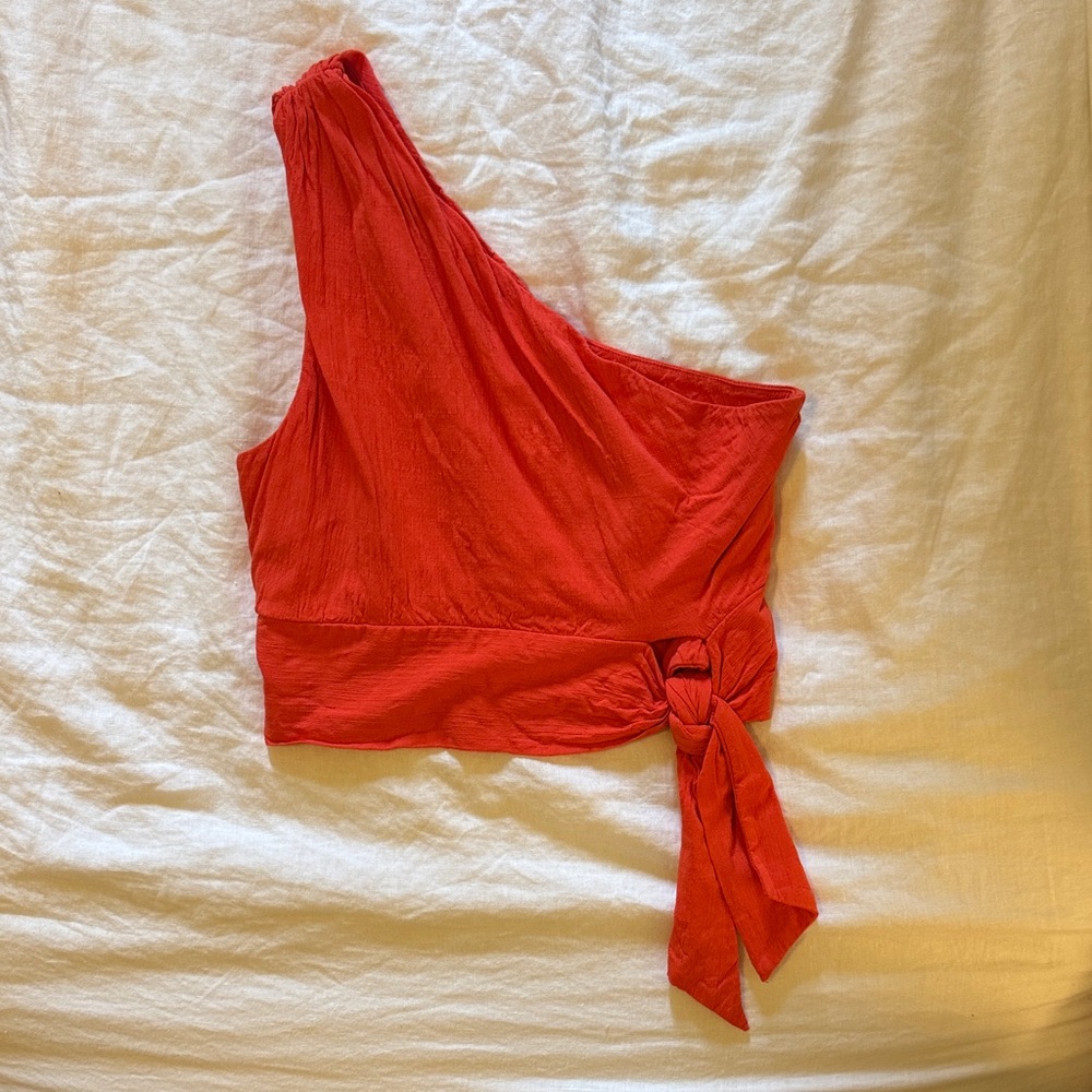 Free People Carmen top in hot pimento